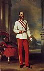 Franz Xavier Winterhalter Famous Paintings - Franz Joseph I, Emperor of Austria